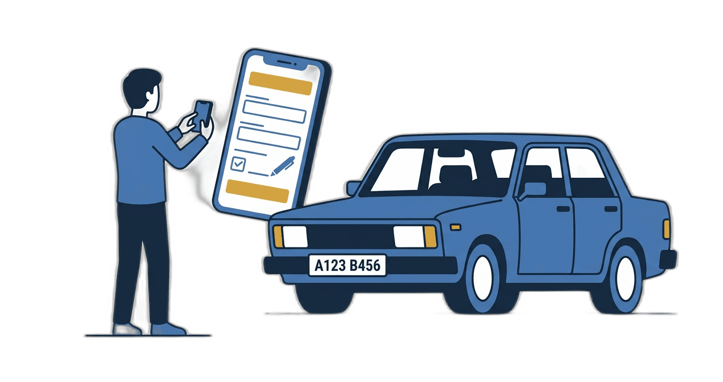 Step 1: Upload Photos — Snap a few photos of your car and tell us the basics. Takes about two minutes.